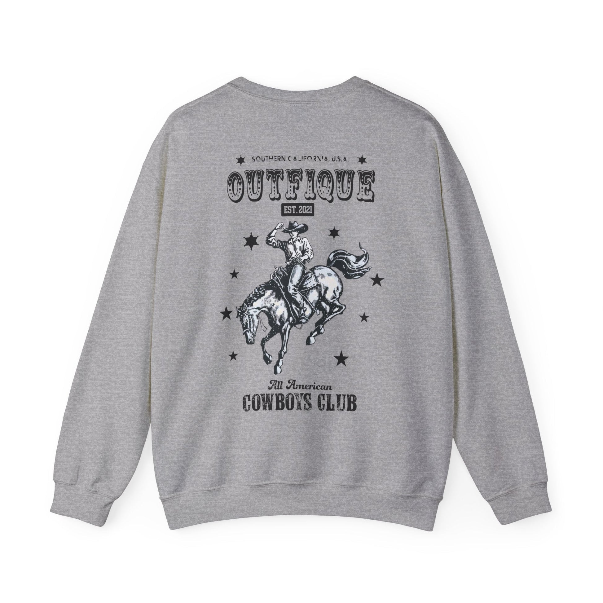 OUTFIQUE All American Cowboys Club Crewneck Sweatshirt | Outfique | Sweatshirt | DTG