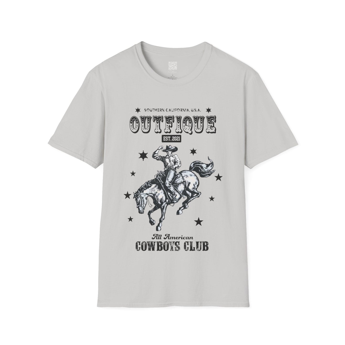 OUTFIQUE All American Cowboys Club T-Shirt | Outfique | T-Shirt | Crew neck