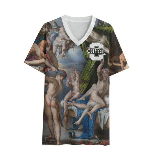OUTFIQUE Carnal Desire 'O' V-neck T-Shirt | Outfique | T-Shirt |