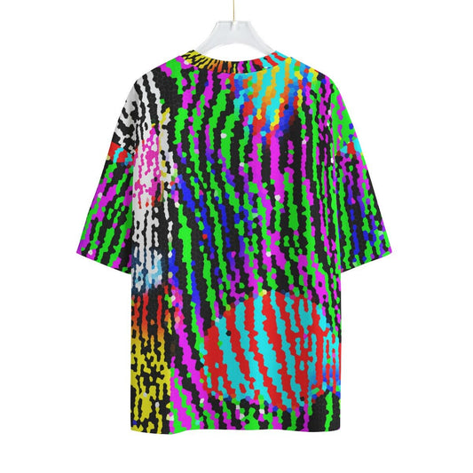 Kaleidoscope Groove Drop-shoulder T-shirt