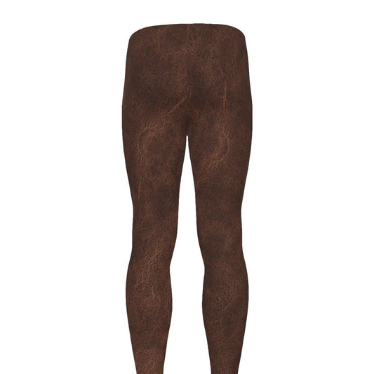 LEATHERTONE [BROWN] Men's leggings