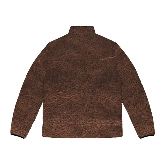 LEATHERTONE [BROWN]  Puffer Jacket